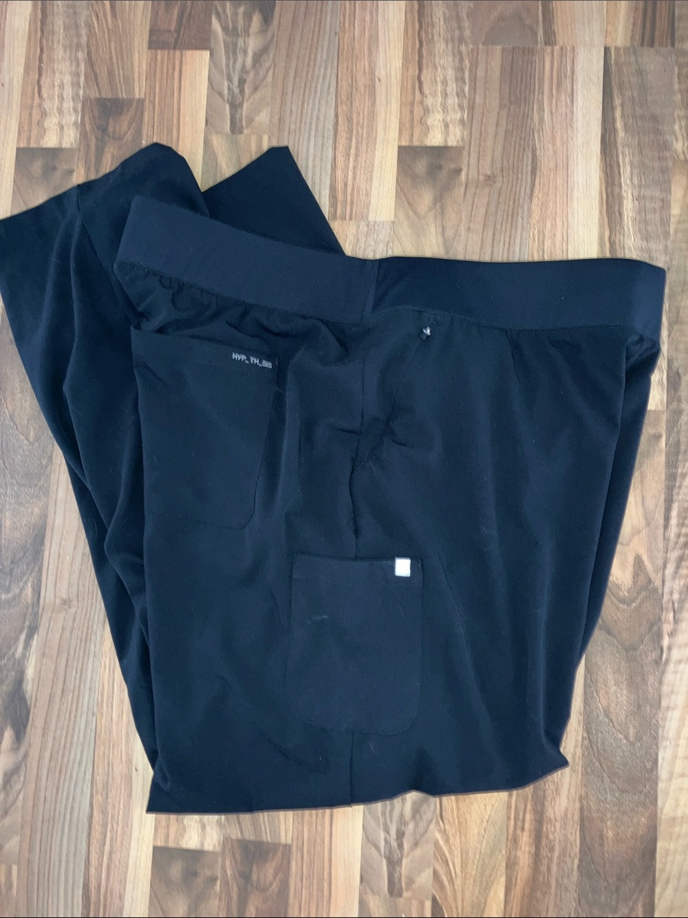 Hypothesis Black Scrub wide leg pants women’s Sz 2X